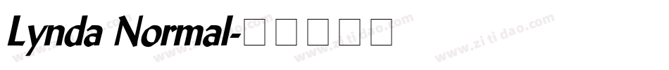 Lynda Normal字体转换